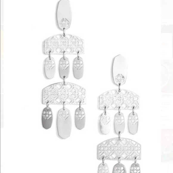 Kendra Scott Emmet Earrings - Rhod Filigree - Picture 5 of 5